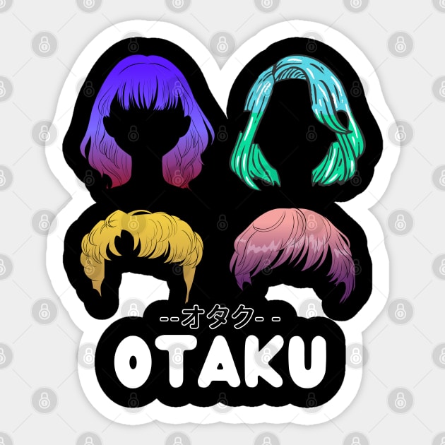 Otaku Sticker by ProLakeDesigns